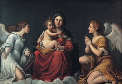 Madonna with the Child and Angels by Francesco Albani